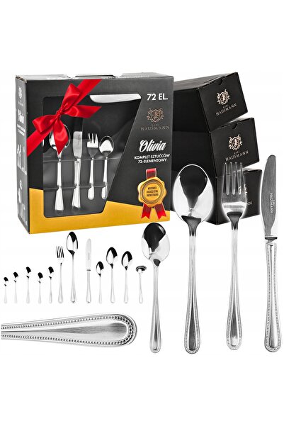 NO BRAND TACÂMURI SET DE TACÂMURI pentru 12 persoane, 72 de piese + CUTIE OLI...