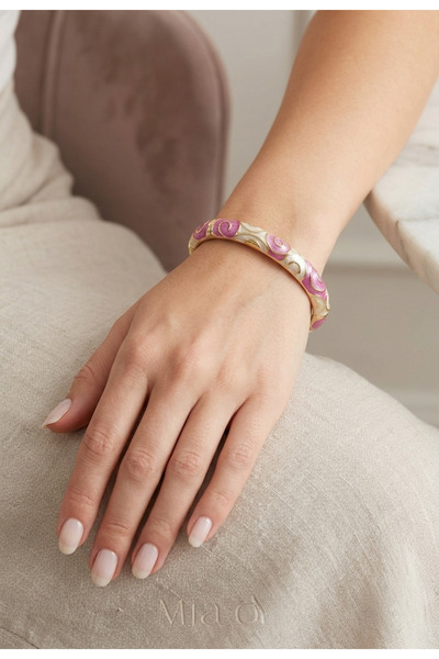mia donna jewelry Mia Donna Mineli Desenli Kelepçe Bileklik