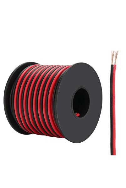 Duravel Speaker Wire, 2 Conductor, Red and Black, Copper Clad Aluminium Stran...