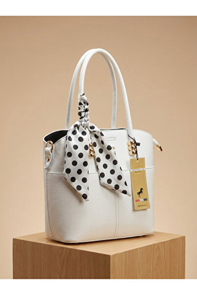 Miami Polo Club Leather Look Women's Hand and Shoulder Bag with Scarf