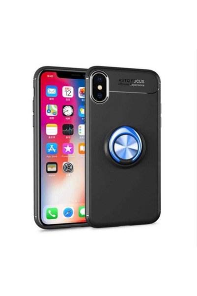 Ahlttiba غطاء رافيل من السيليكون مع حامل حلقي قابل للدوران لهاتف Apple Iphone...