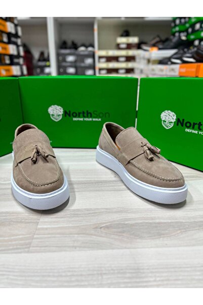 NORTHSON 4285 حذاء رجالي مريح من الجلد الطبيعي