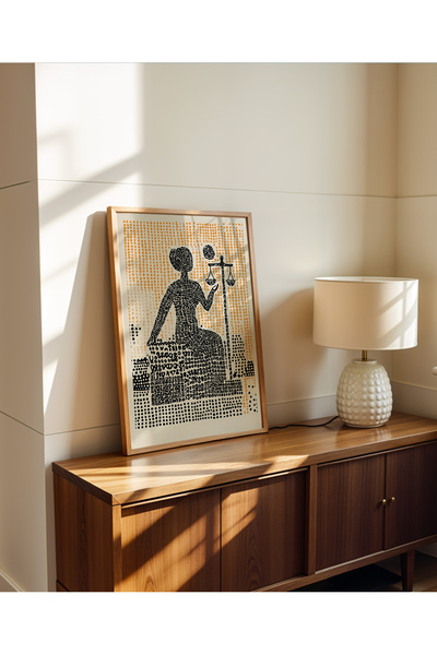 Creatick Design Modern Hukuk Bürosu Duvar Tablosu Serisi - Avukat Ofisi Ham A...