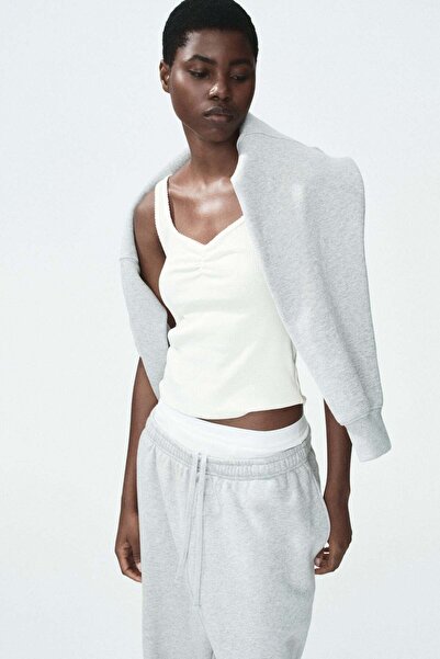 H&M Ribbed cotton vest top
