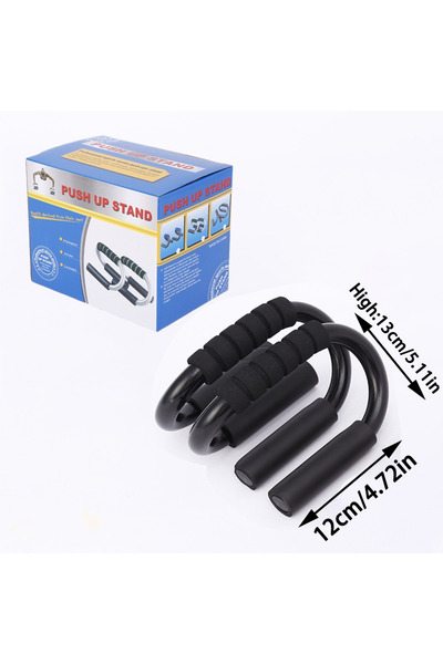Choice All Black S-Type Push Up Support Anti-Skid Foam Handle Thickened Steel...