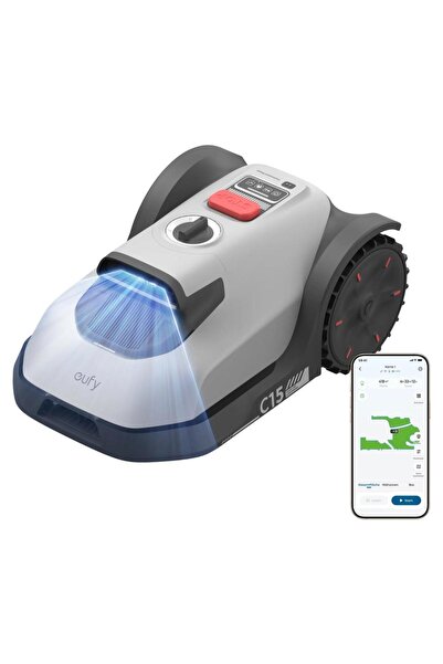 eufy C15 Solo Роботизирана косачка, TrueVision, Автоматично картографиране, I...