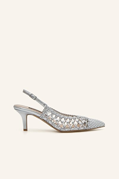 MARCATELLI Gümüş Örgü Stiletto