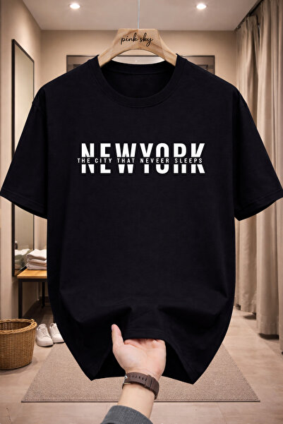 Pink Sky Premium Oversize T-Shirt 100% Cotton Unisex Comfortable Fit Trending...