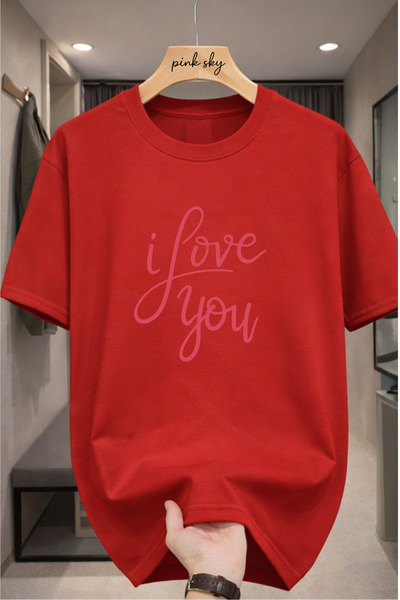 Pink Sky Premium Oversize T-Shirt 100% Cotton Unisex Comfortable Fit Trending...