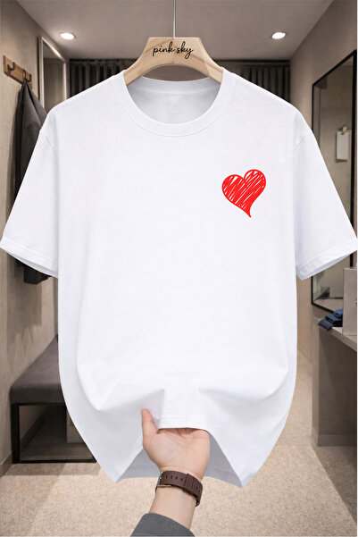 Pink Sky Premium Oversize T-Shirt 100% Cotton Unisex Comfortable Fit Trending...