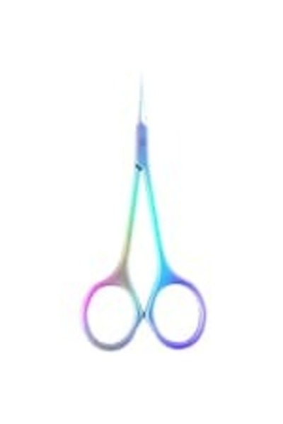 OEM Foarfeca pentru cuticule, varf subtire, brate lungi, titanium rainbow