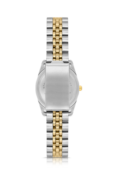 Poloair Mercek Takvimli Kadın Kol Saati Gold Gümüş Renk PL-1611B3x