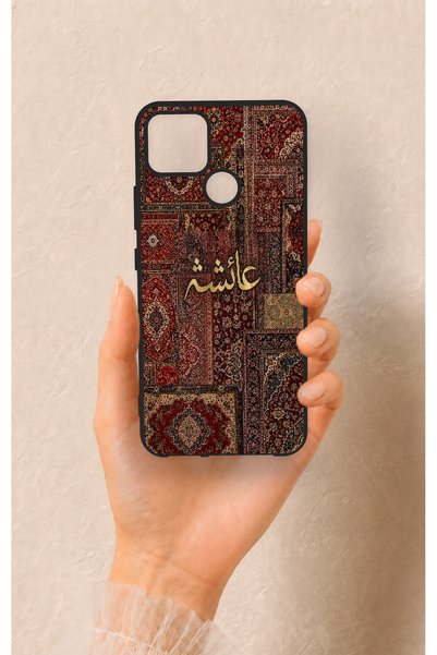 Vip Case Realme C25 Compatible Vintage Carpet Patterned Silicone Case