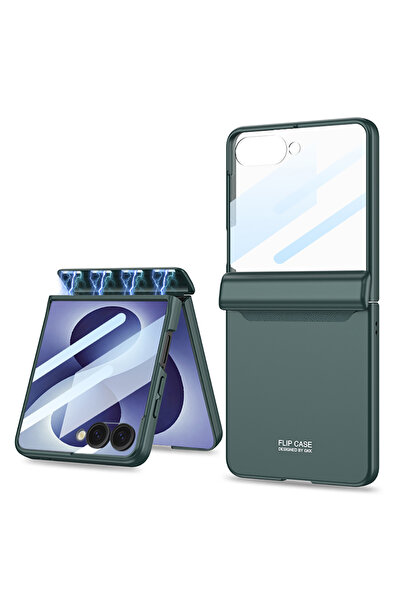 Nezih Case Samsung Galaxy Z Flip 8 Uyumlu 360 Tam Korumalı M-Magnet Kılıf