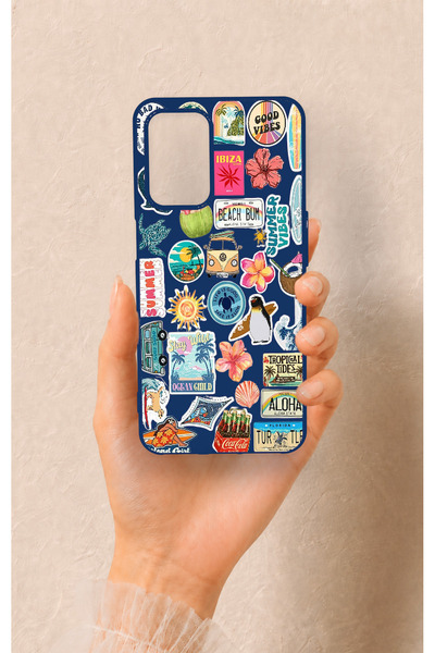 Vip Case Oppo A54 Uyumlu Summer Vibes Desenli Silikon Kılıf
