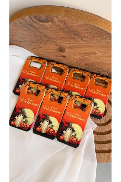 Yaşam Baskı Halloween Temalı 10 Adet Kabartma Figürlü Açacak Magnet