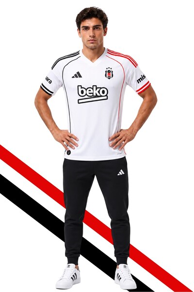 Beşiktaş BJK FRM 014 ORJİNAL LİSANSLI ADİDAS FORMA 25-26 SEZON BEYAZ FORMA