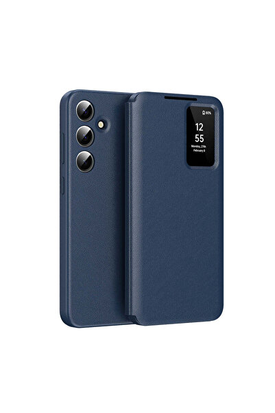 Techsuit Husă pentru Samsung Galaxy S26 FE, Seria SmartView, Albastru