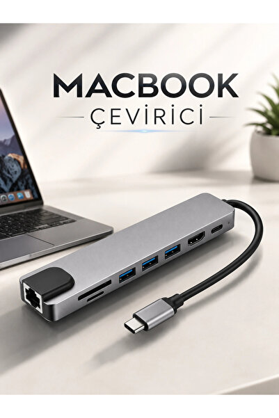ARMÜZ محول محول ماك بوك 3 في 1 من النوع C إلى HDMI USB 3.0