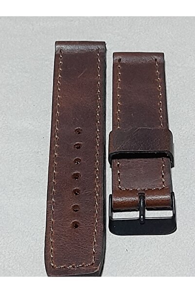 PRM Fossil 4656 model uyumlu Kahverengi Deri kordon