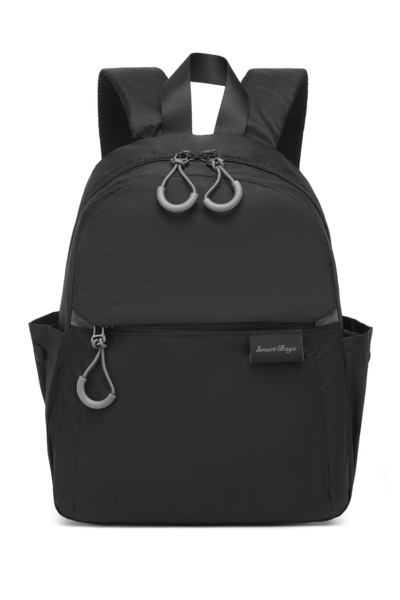 SMART BAGS حقيبة ظهر نسائية خفيفة الوزن باللون الأسود للاستخدام اليومي