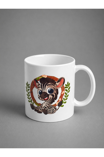 CoNotes Tiny Zebra Design Porcelain Mug