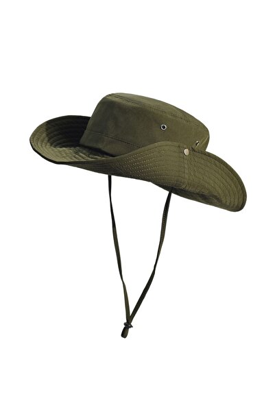 zadenza gold Summer Foldable Safari Trilby Cotton Cowboy Hat