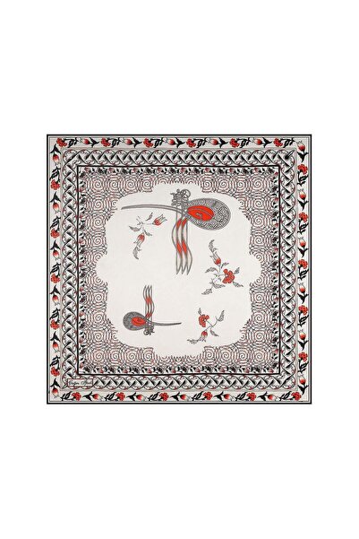 Çağrı İpek Tuğra Pattern Silk Handkerchief Scarf Dg10279-5