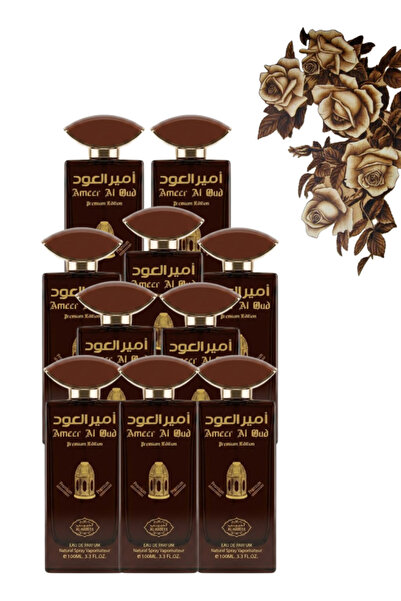 AL-HABEEB 10 قطع من عطر أمير العود الفاخر إصدار بريميوم 100 مل