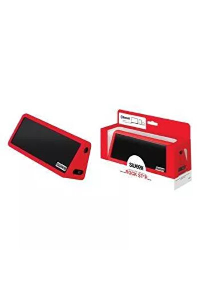 Sweex Boxă portabilă Bluetooth cu sunet stereo, roșu Rock Star