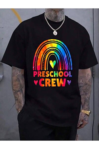 KYMC07 100% Cotton Preschool Teacher Women Tie Dye Back To School Rainbow Men...