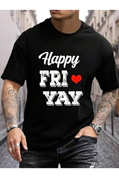 9TAY 100% Cotton Happy Fri-Yay Friday Lovers Fun Teacher, Fri Yay Week End Me...