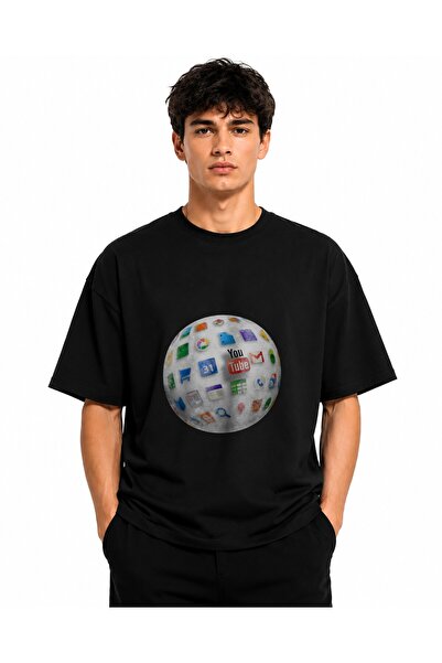 Inscriptie Tricou Unisex Bumbac Premium Casual " Internet "