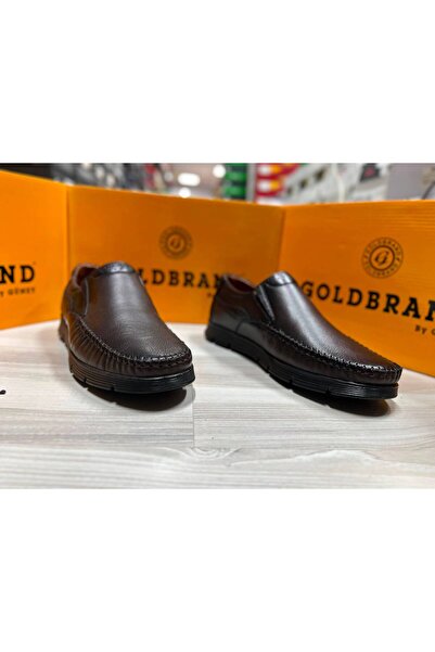 Goldbrand 121 حذاء رجالي مريح من الجلد الطبيعي مصمم لتقويم العظام