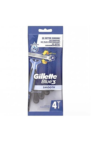 Gillette ΞΥΡΑΦΑΚΙΑ BLUE 3 (4τεμ.) - (SMOOTH)