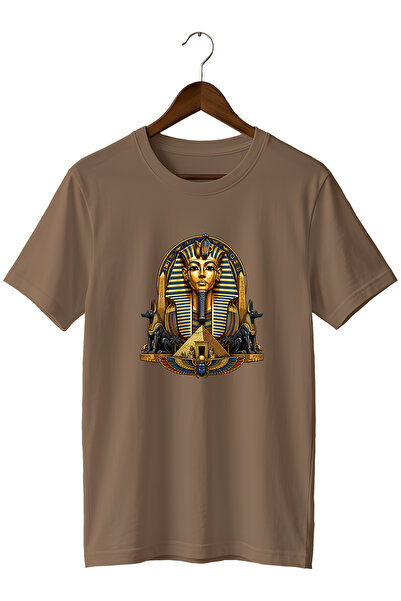 remonz Ancient Egyptian Pharaoh and Anubis Printed Unisex T-Shirt – Pyramid a...