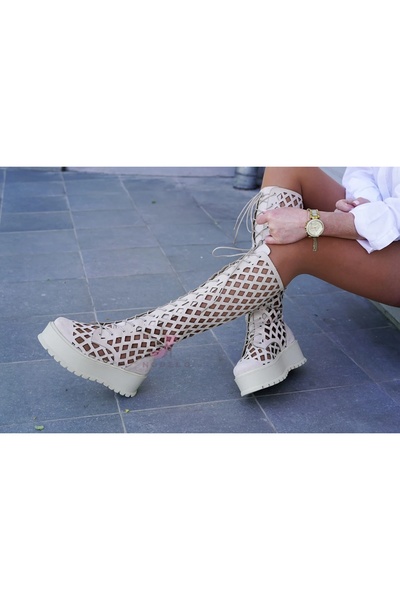 Generic Brand Cizme Essenza Tall Cream