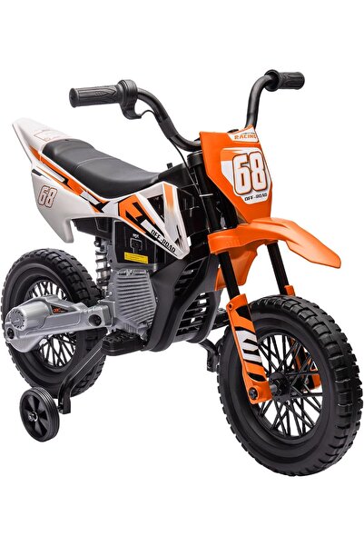 Colorland Extreme Racing No. 68 Motor Bike 12V, Orange