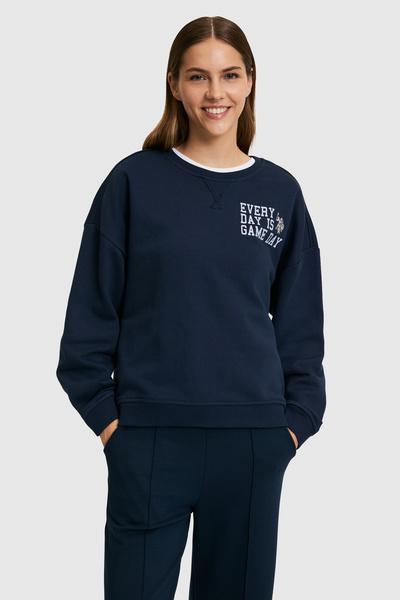 U.S. Polo Assn. Kadın Lacivert Bisiklet Yaka Sweatshirt 50271646-VR033