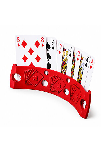 Oyun Kartı Tutucu - Ergonomik İskambil Kartı Tutacağı | 3D Baskı | Çocuk, Yaşlı ve Poker Oyuncuları İçin