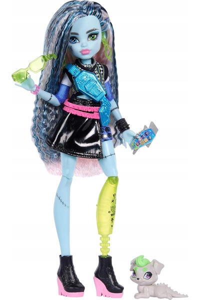 MONSTER HIGH LALKA FRANKIE STEIN CU CÂNTECUL COTOSEX ȘI ACCESORII DE MODĂ