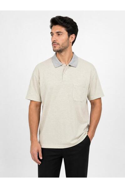 NECO GİYİM Men's Polo Neck T-Shirt with Pocket