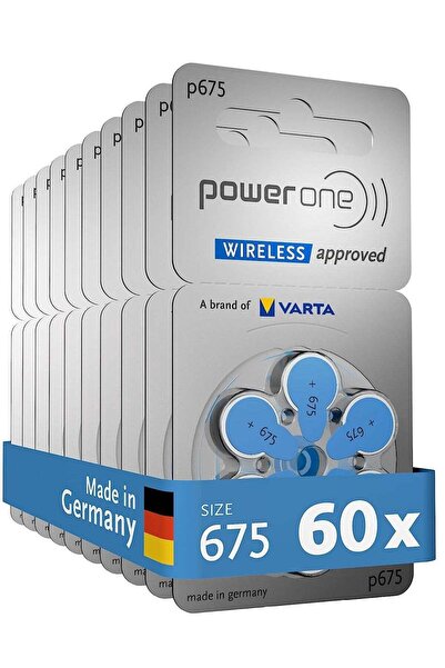 powerone بطاريات سماعات الأذن الأصلية عالية الجودة من باور ون 1.45 فولت P675 ...