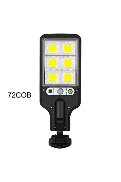 Choice مصباح شارع شمسي خارجي GGBEE 72COB بدون جهاز تحكم عن بعد، 72/108COB، مز...