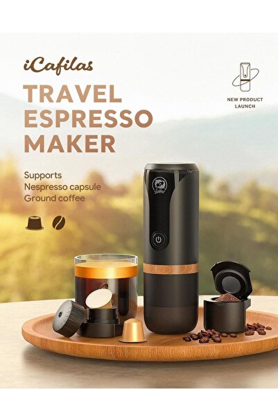 Generic Brand Portable Espresso Machine 9 Bar Pressure Rechargeable 2 in 1 Sm...