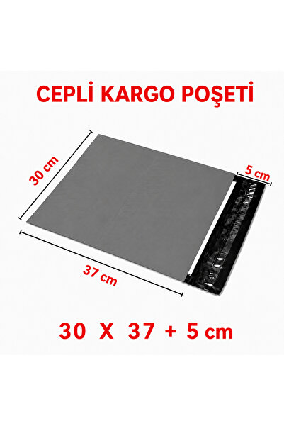 S&M AMBALAJ Cepli Kargo Poşeti 30 x 37 + 5 cm – 500 Adet