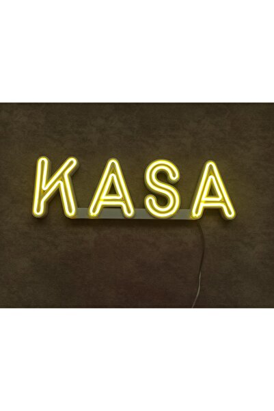Genel Markalar KASA Yazılı Neon LED Tabela 40x12 cm – 3D Baskı PETG – 12V Tak...