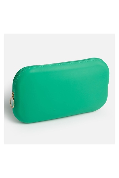 OEM Portfard machiaj, model silicon, verde, 23x13cm – organizare practică pen...