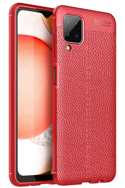 New Face Aconcept Galaxy A12 Case Auto Focus Cover (13736) - Red