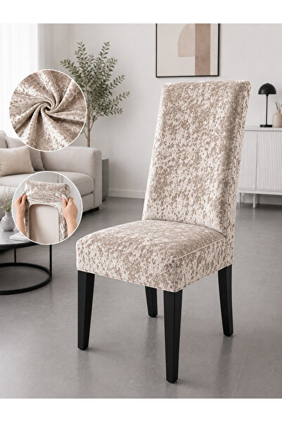 delfin HomeRoy Huse Catifea pentru Scaune – Set 6 Bucăți